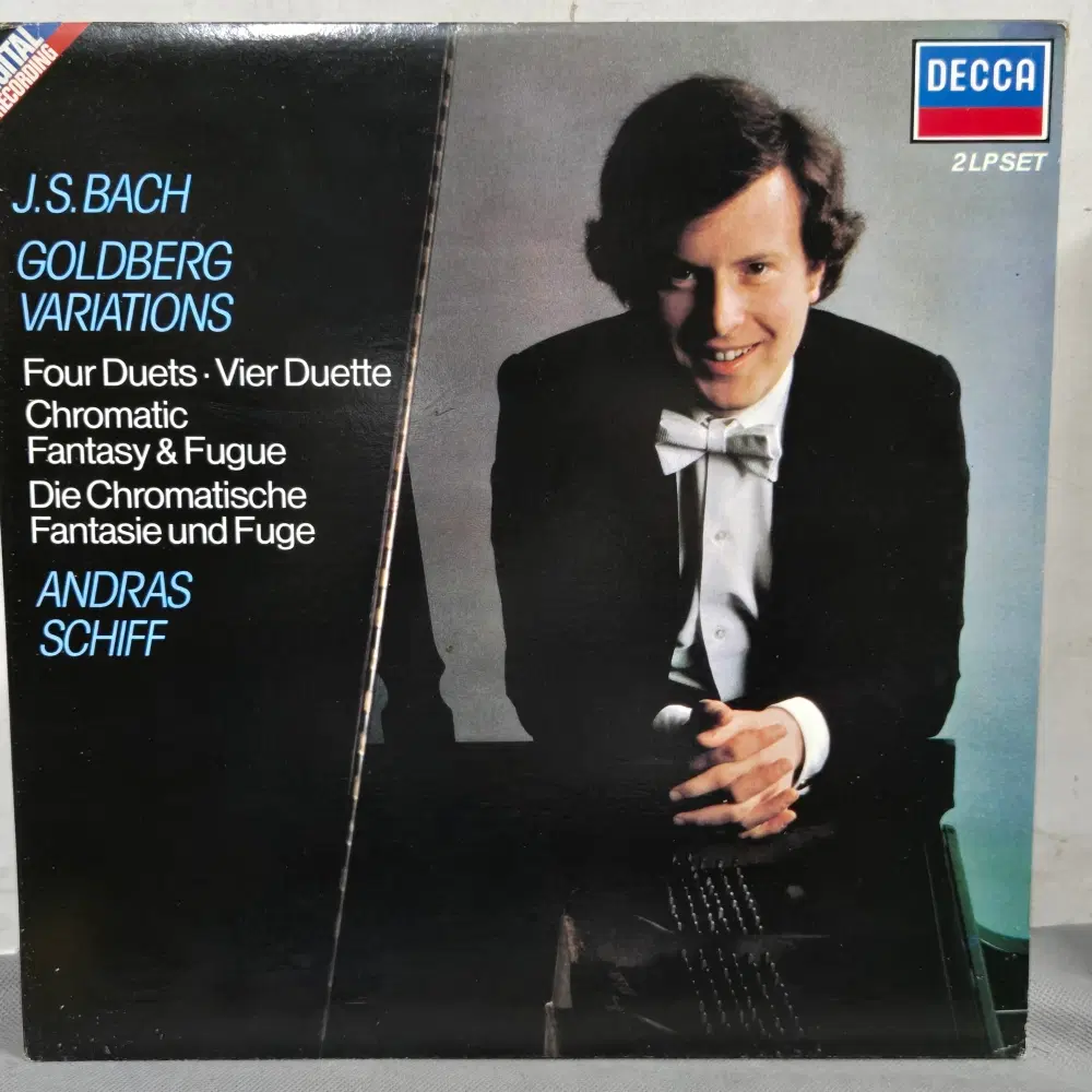 1-1357 . LP음반.ANDRAS SCHIFF (BACH 골드베르크 변주곡.4곡의 듀엣.반음계적 환상곡) 2LP.가요 중고 팝 클래식 라이센스