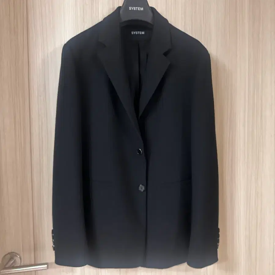 시스템 옴므 블랙 블레이저 사이즈100