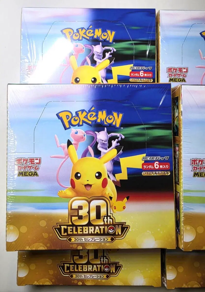 포켓몬카드 30주년 일본판 슈링크 6박스
