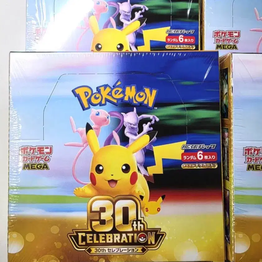 포켓몬카드 30주년 일본판 슈링크 6박스