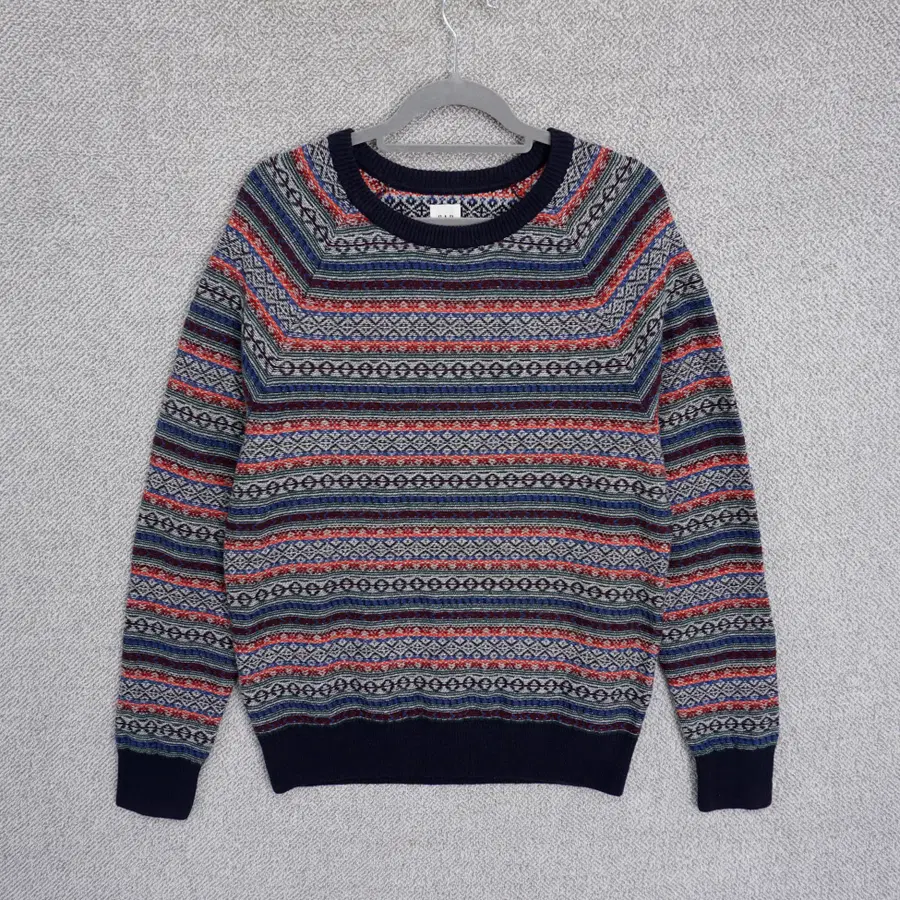 GAP 남성 라운드넥 페어아일 울 니트 100size