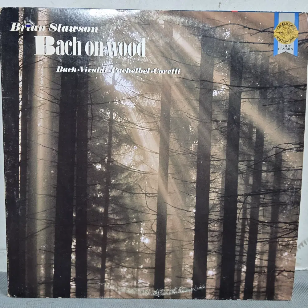 1-1360 . LP음반. BRIAN SLAUSON (BACH ON WOOD)BACH.VIVALDI가요 중고 팝 클래식 라이센스