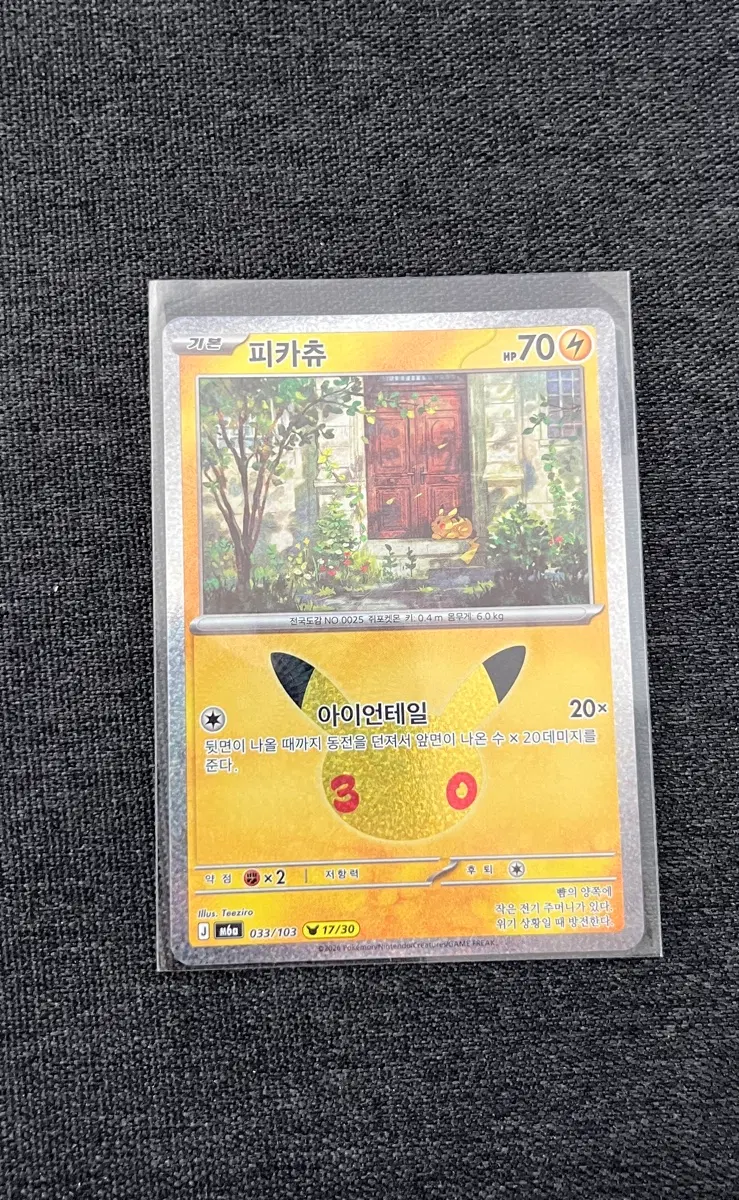포켓몬 카드 피카츄 30주년 17번