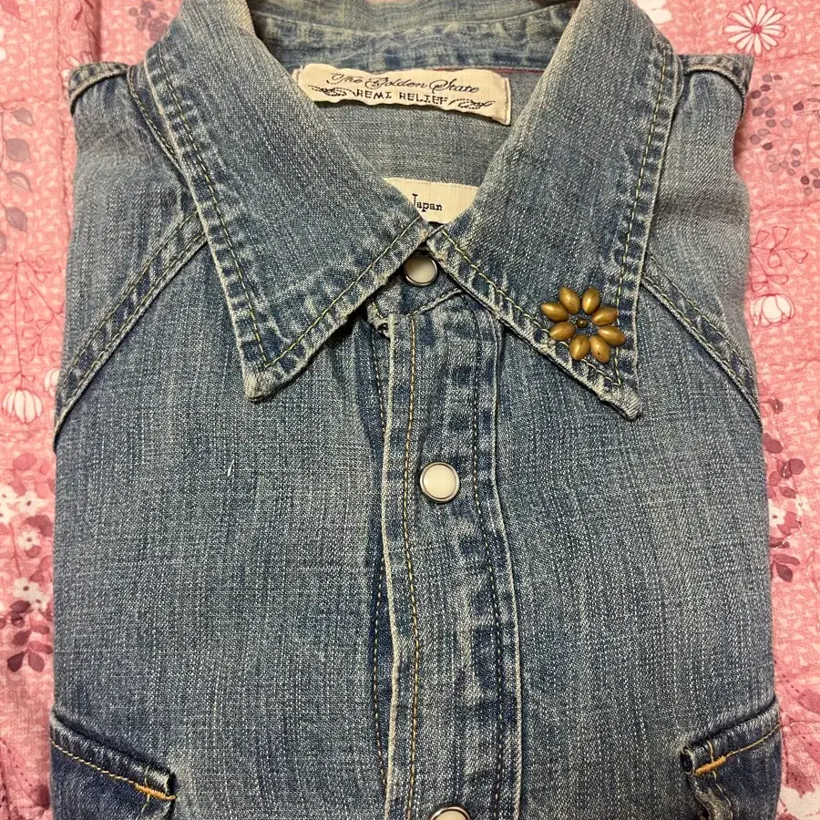 REMIRELIEF western denim shirt