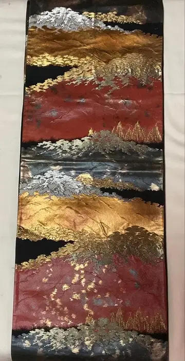 후쿠로 오비 산림 풍경 금은 장식 육통 1122