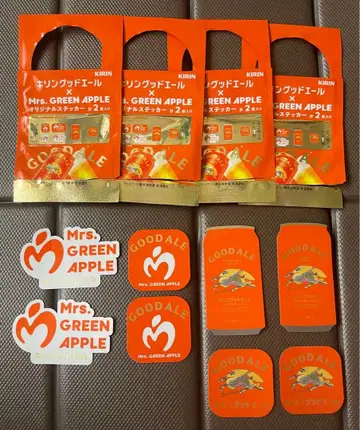 기린 굿에일 x Mrs.GREEN APPLE 오리지널 스티커 8장