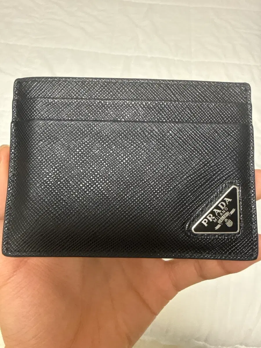 Prada Saffiano Card Holder Black