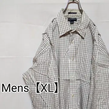 K34 [US 수입] LANDS'END 긴팔 셔츠 [남성용 XL 상당] 체크