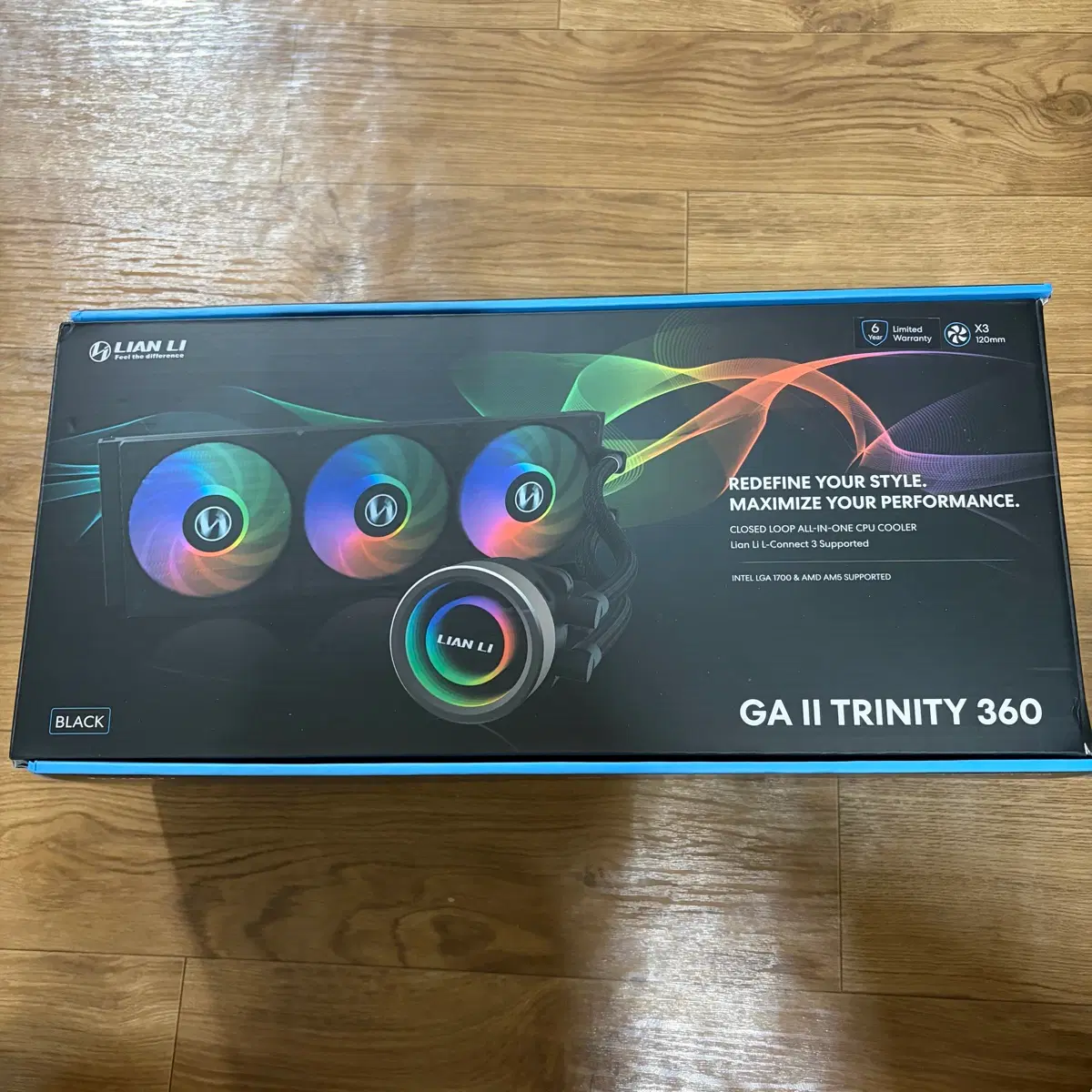 새상품 리안리 갈라하드2트리니티360블랙