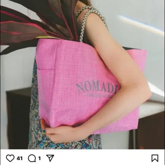 새상품) 노마디스 리버시블 나일론 토트백