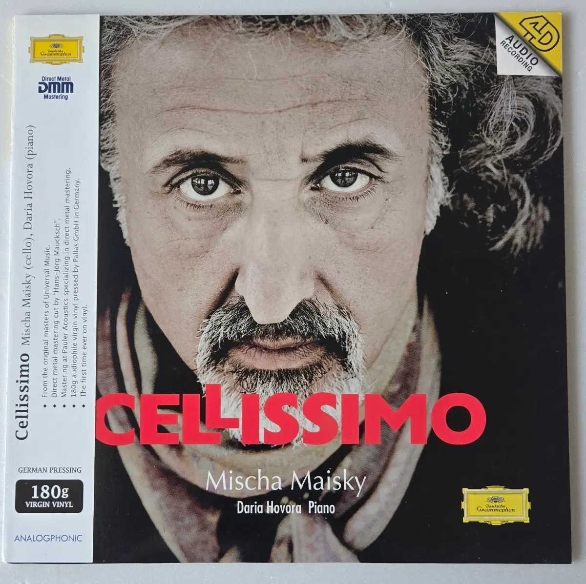 미샤 마이스키 - Cellissimo 첼리시모 LP ( Analogphonic, LP 최초 발매, 2015년 )