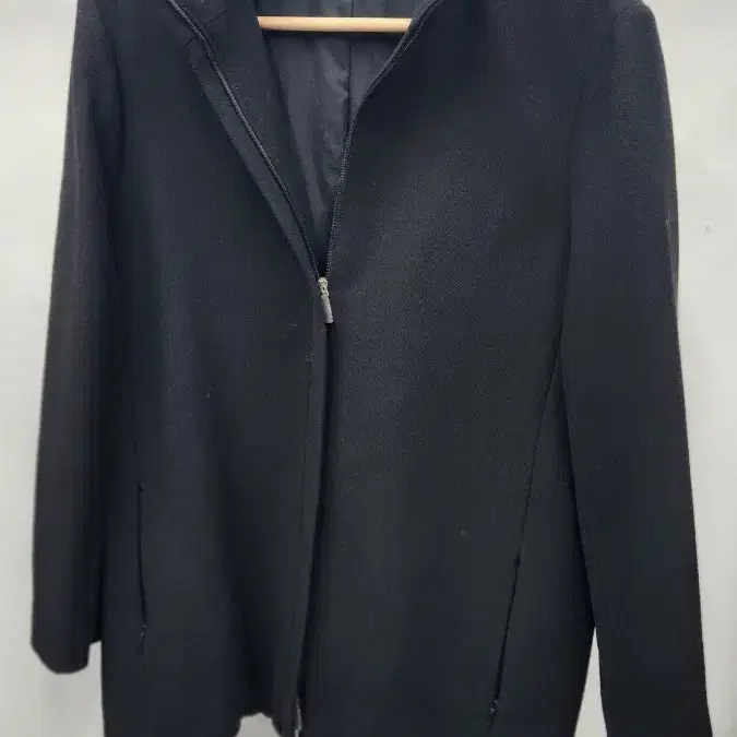 에스 막스마라( S Max Mara) 하이넥 2way 지퍼 버진울 자켓 (IT 38)