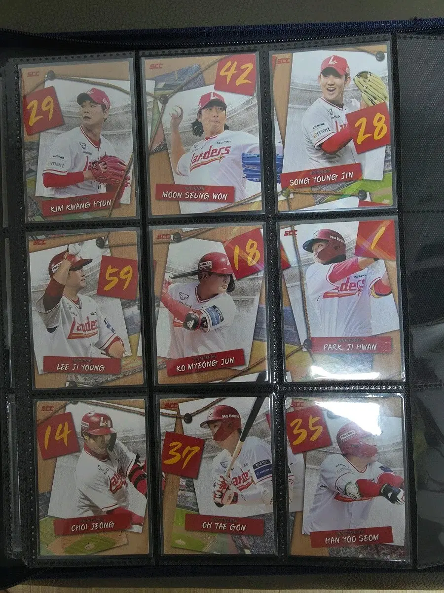25 SCC KBO SSG 퍼즐 카드 팝니다