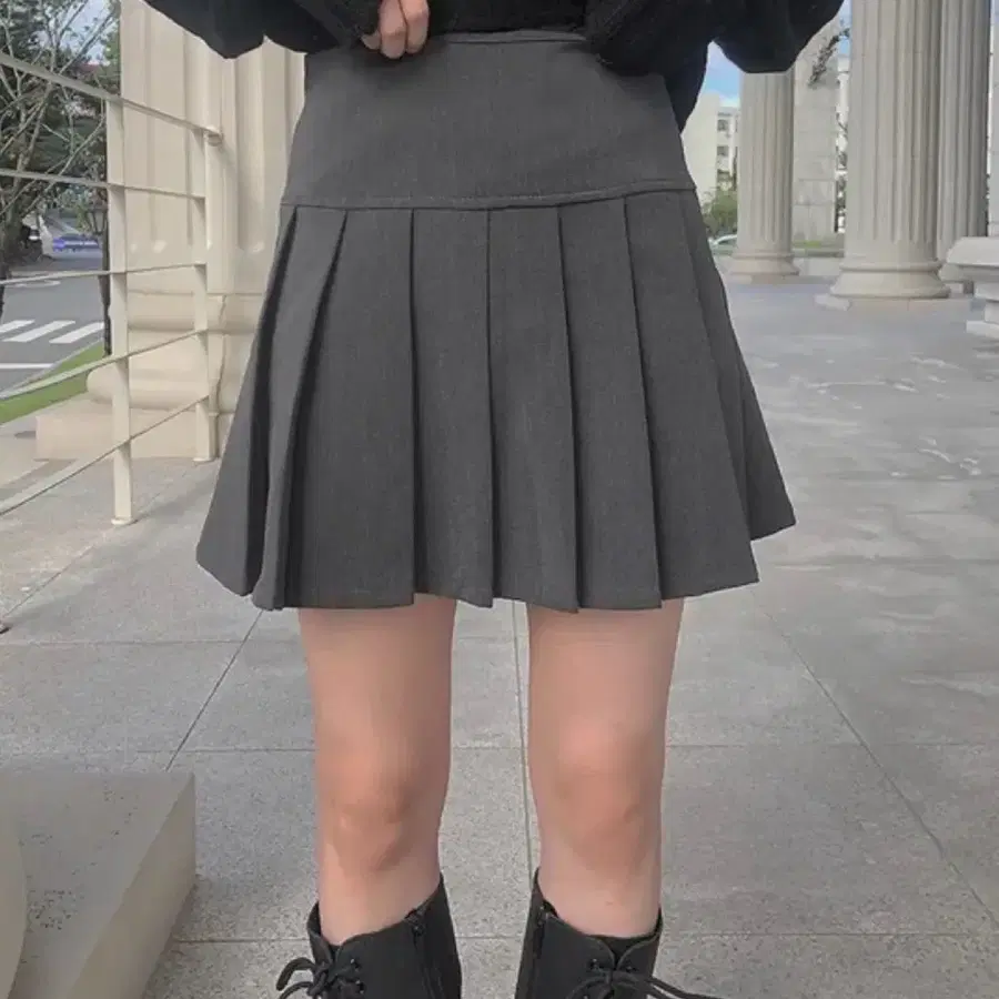 애니원모어 포시즌 테니스스커트 그레이 M