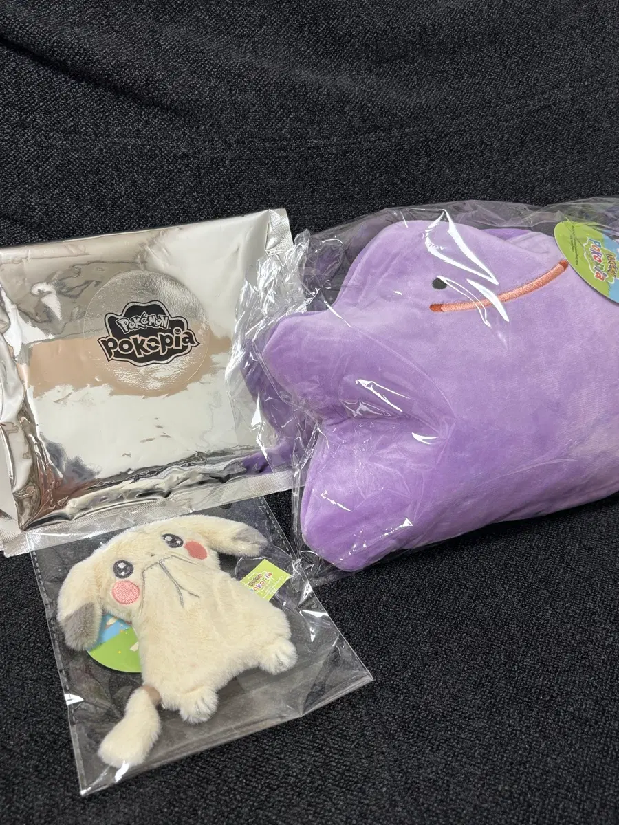 포켓몬 포코피아 메타몽담요 창백카츄 납작키링 바쿠백 일괄