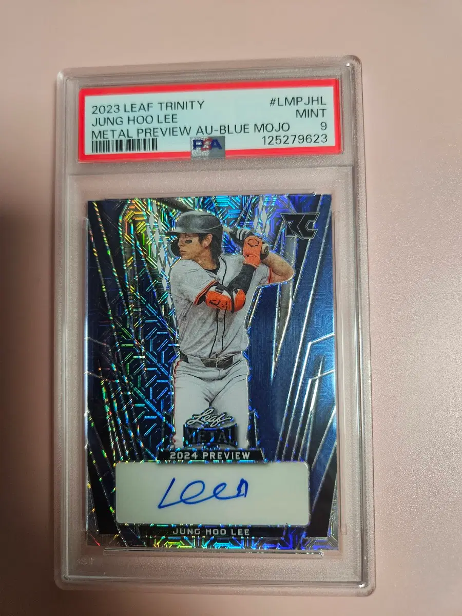 이정후 PSA 9등급 2023 Leaf 오토 카드
