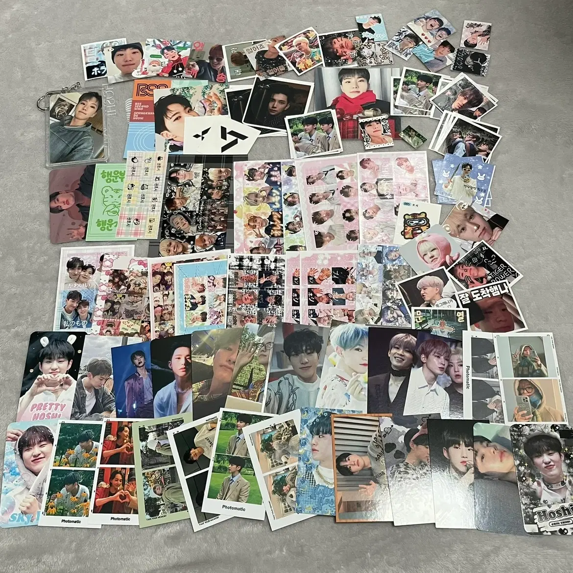 세븐틴 호시 비공굿 스티커 포카