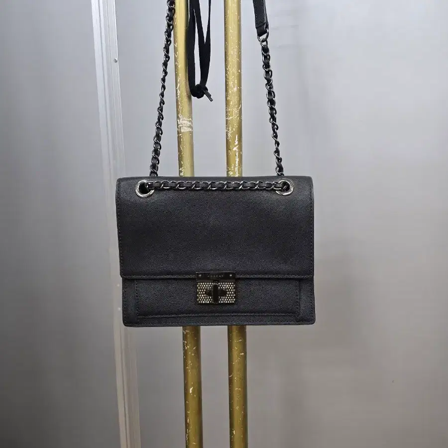러브캣 블랙 체인 숄더백