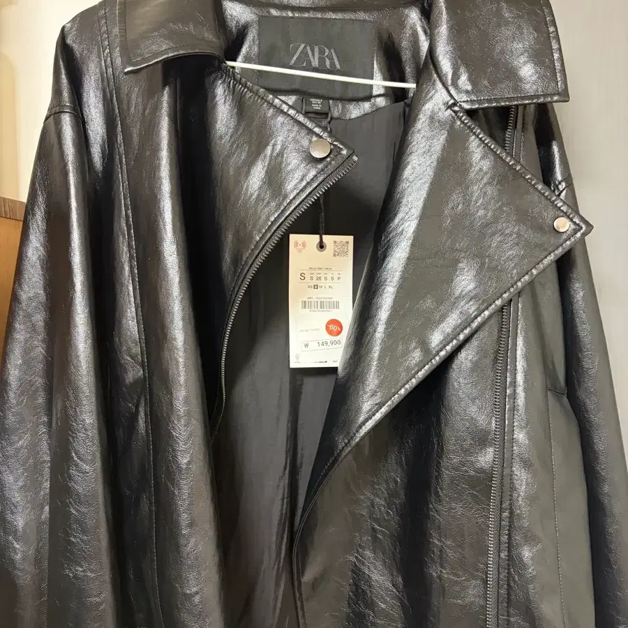 자라 ZARA 페이크 레더 자켓 ZW컬렉션 새상품
