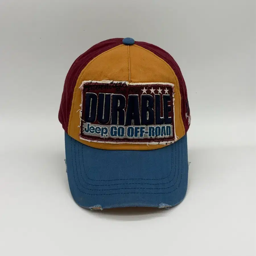 [F] Jeep 지프 DURABLE 패치 컬러블록 디스트레스드 볼캡 모자