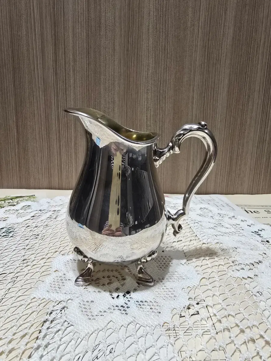빈티지 실버 플레이트 저그(크리머)