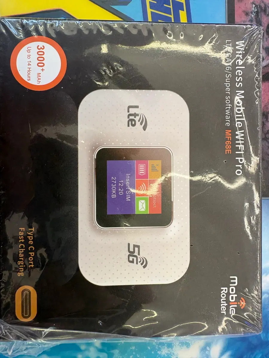 모바일 라우터 와이파이 휴대용 차량용 CAT6 3000mAh 타입C