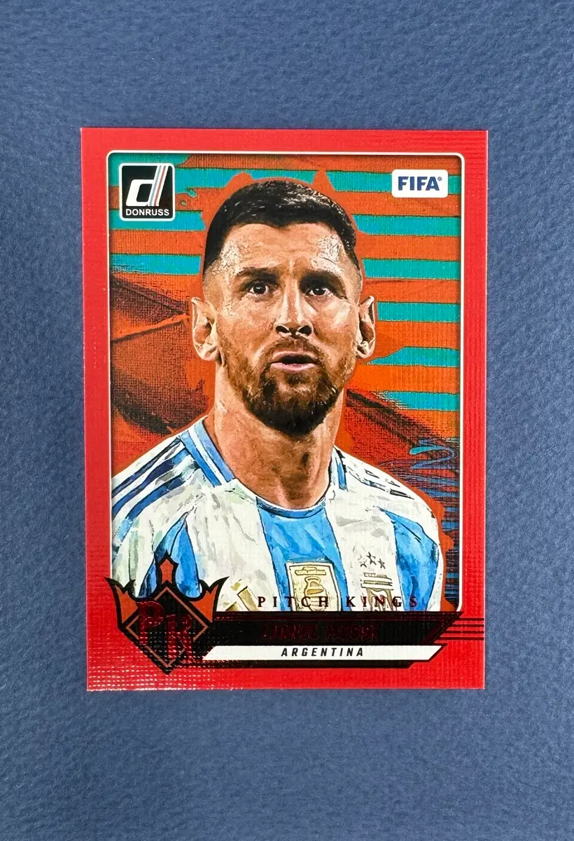 2024-25 Panini Donruss Pitch Kings 리오넬 메시 Red