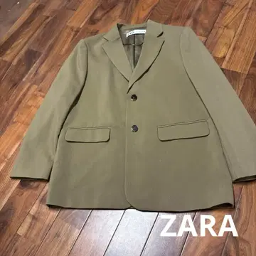ZARA 남성용 테일러드 자켓 카키