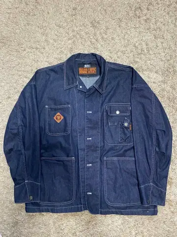 Hiasori Fabric Burning Defence 데님 자켓