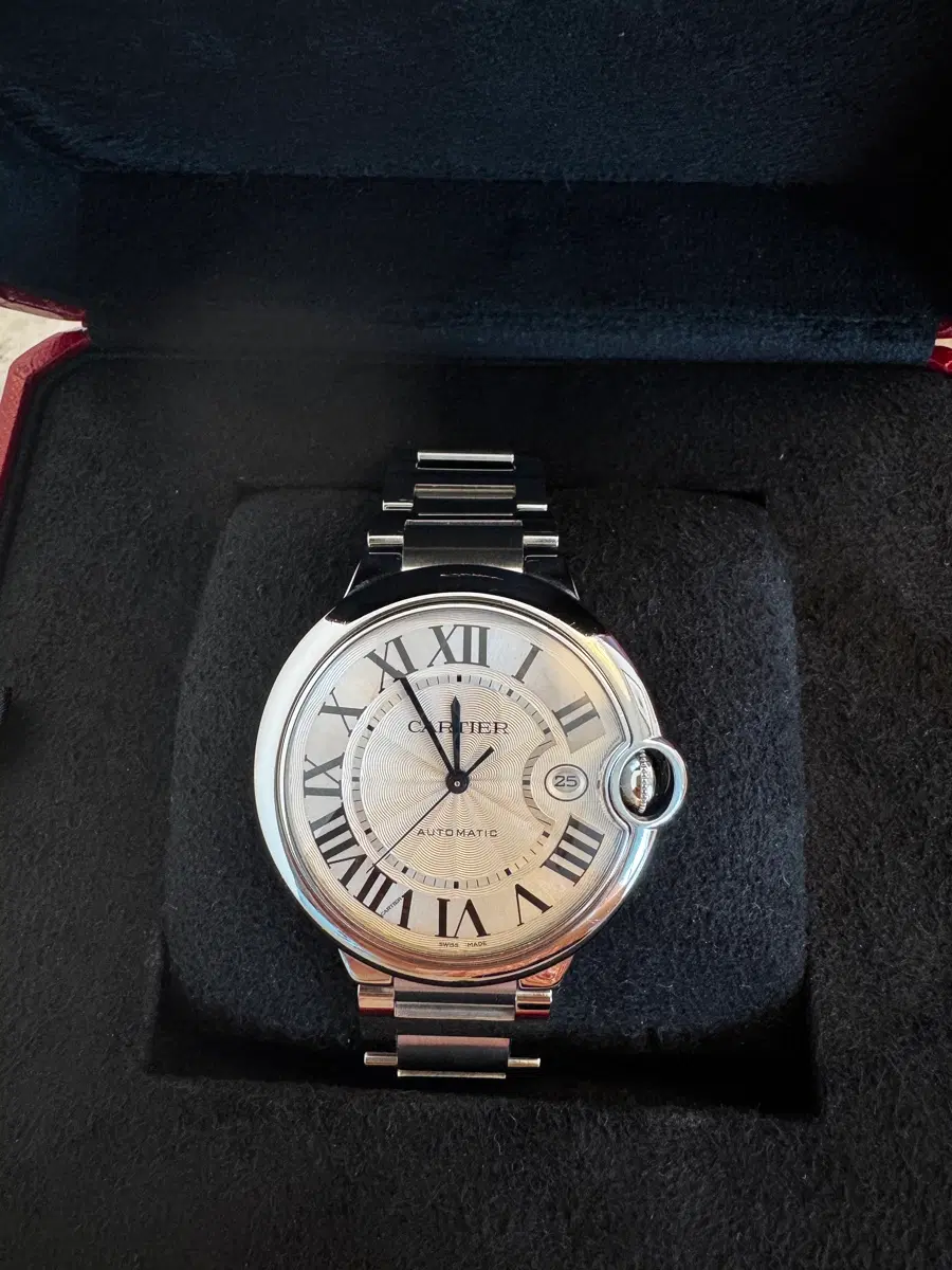까르띠에 발롱블루 42mm 스틸 오토매틱 시계
