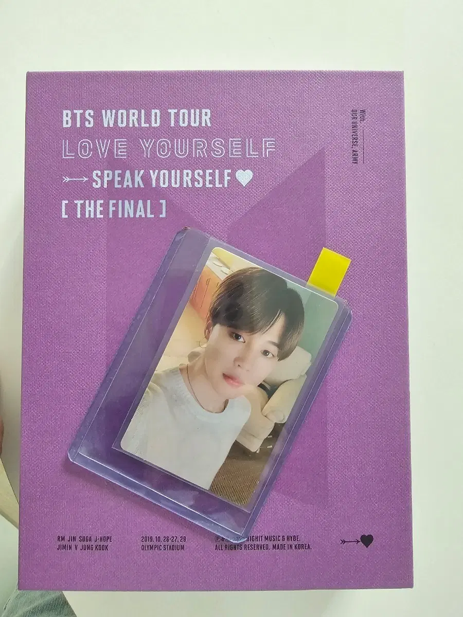 BTS 럽셀 스픽콘 서울 파이널 DVD 지민포카