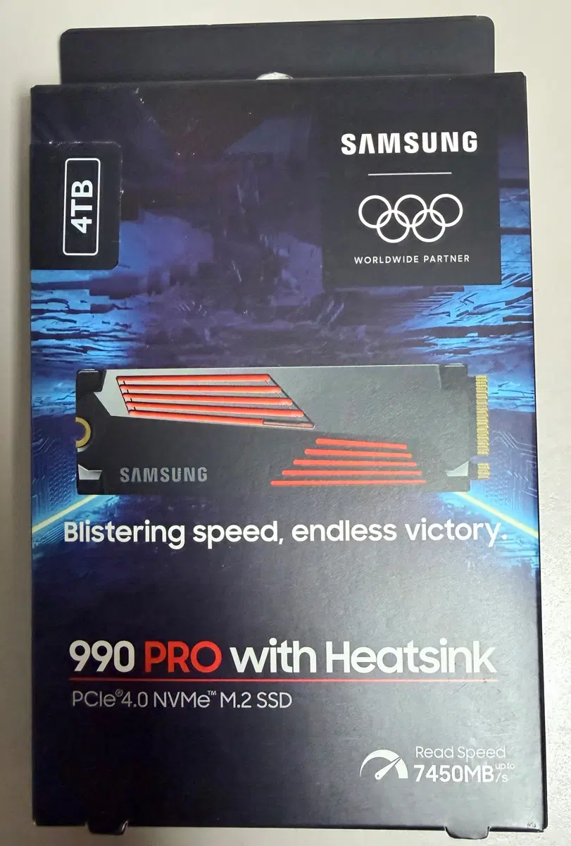 삼성 990 PRO NVME 4TB SSD (히트싱크) 새제품