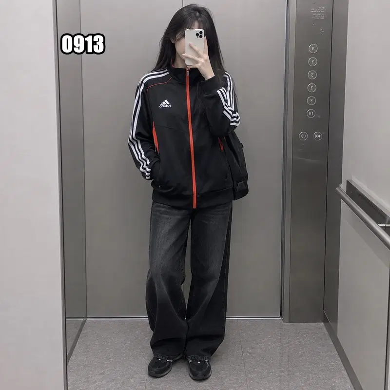 L 아디다스 클라이마라이트 트랙탑 져지 집업