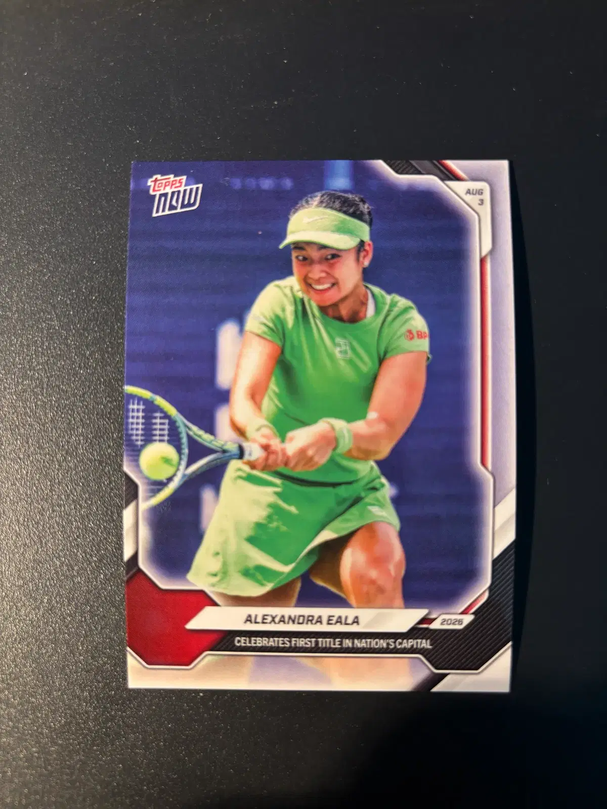 탑스 나우 알렉산드라 이알라 첫 타이틀 기념 Topps now