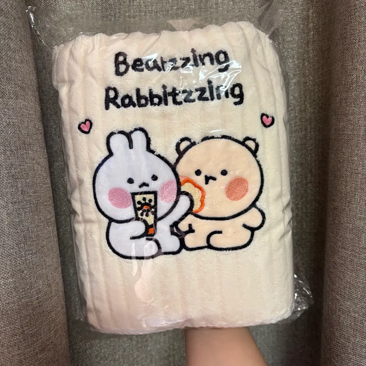 곰돌찡 토끼찡 비치타올