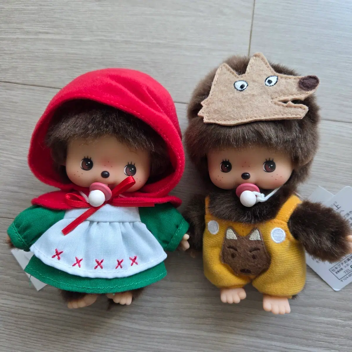 세키구치 늑대 몬치치 빨간망또 베베치치 인형 2개 세트