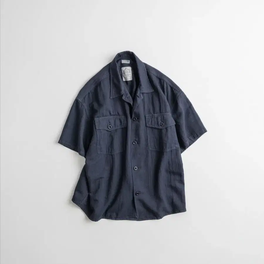 비헤비어 DYED FATIGUE 1/2 SHIRTS vintage purple