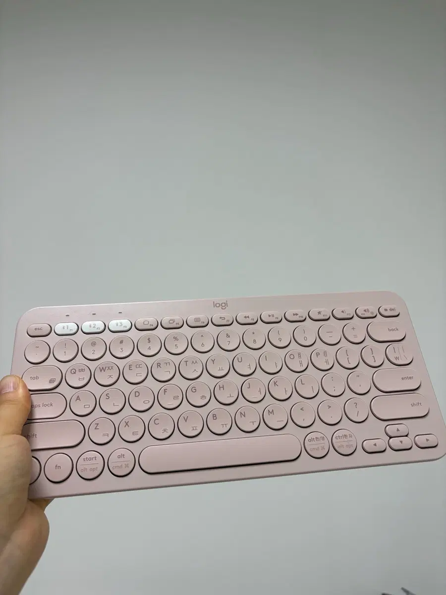 로지텍 블루투스 키보드 k380 핑크
