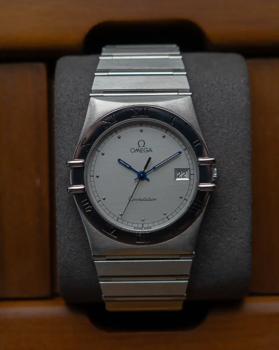 오메가 컨스틸레이션 블루핸즈 32mm 빈티지 쿼츠 시계