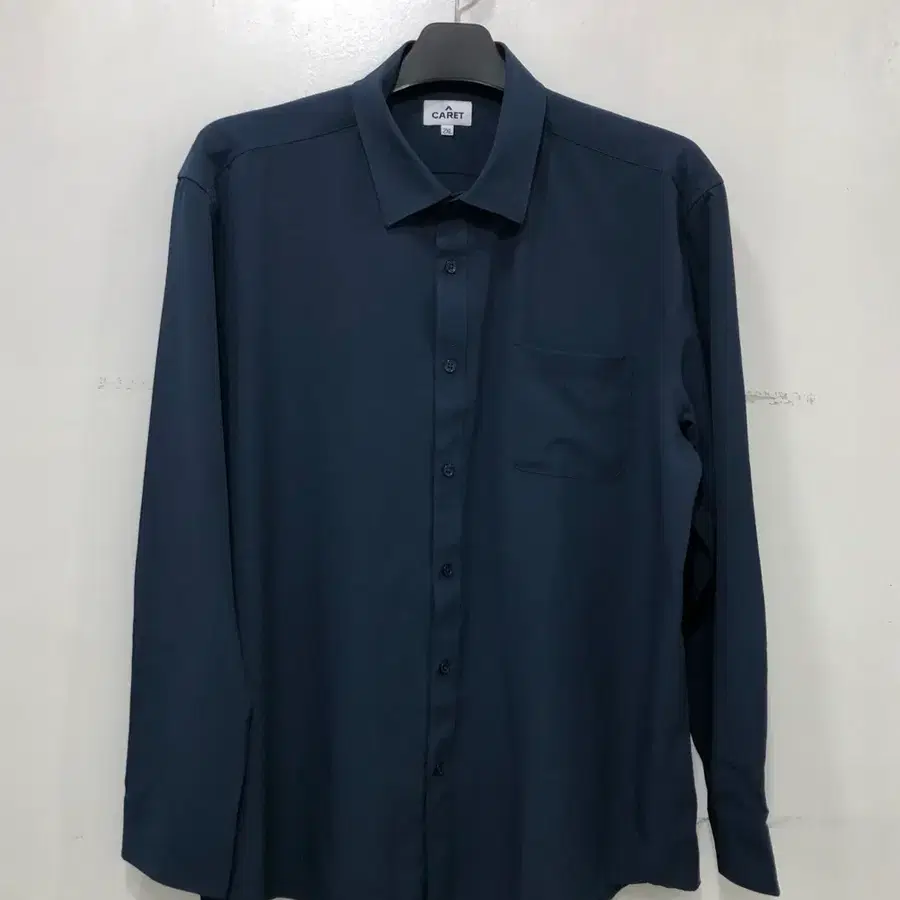카렛 긴팔 셔츠 네이비 2XL