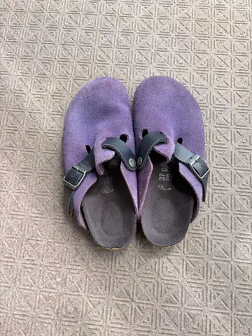 BIRKENSTOCK 스웨이드 샌들 퍼플 37 (23.5~24)