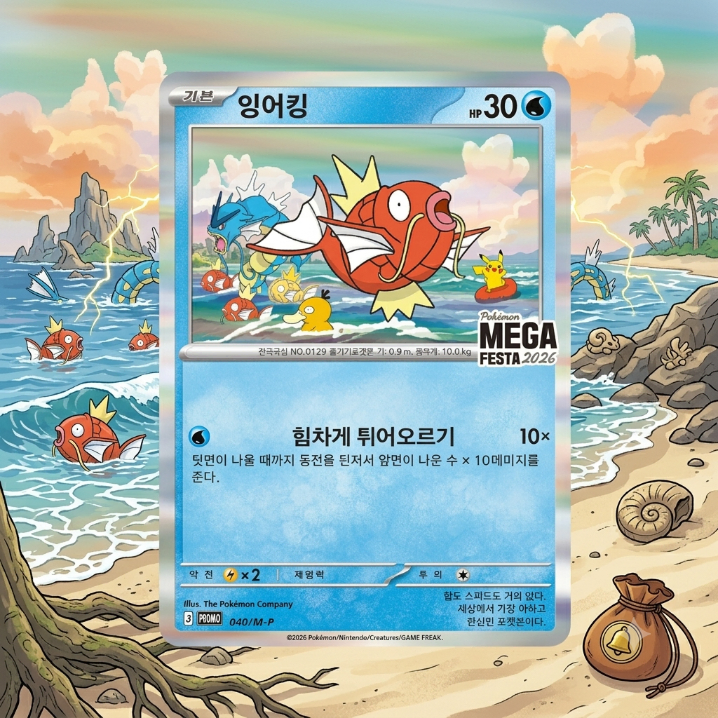 [등급카드/BRG] 포켓몬 메가 페스타 2026 프로모 카드 잉어킹