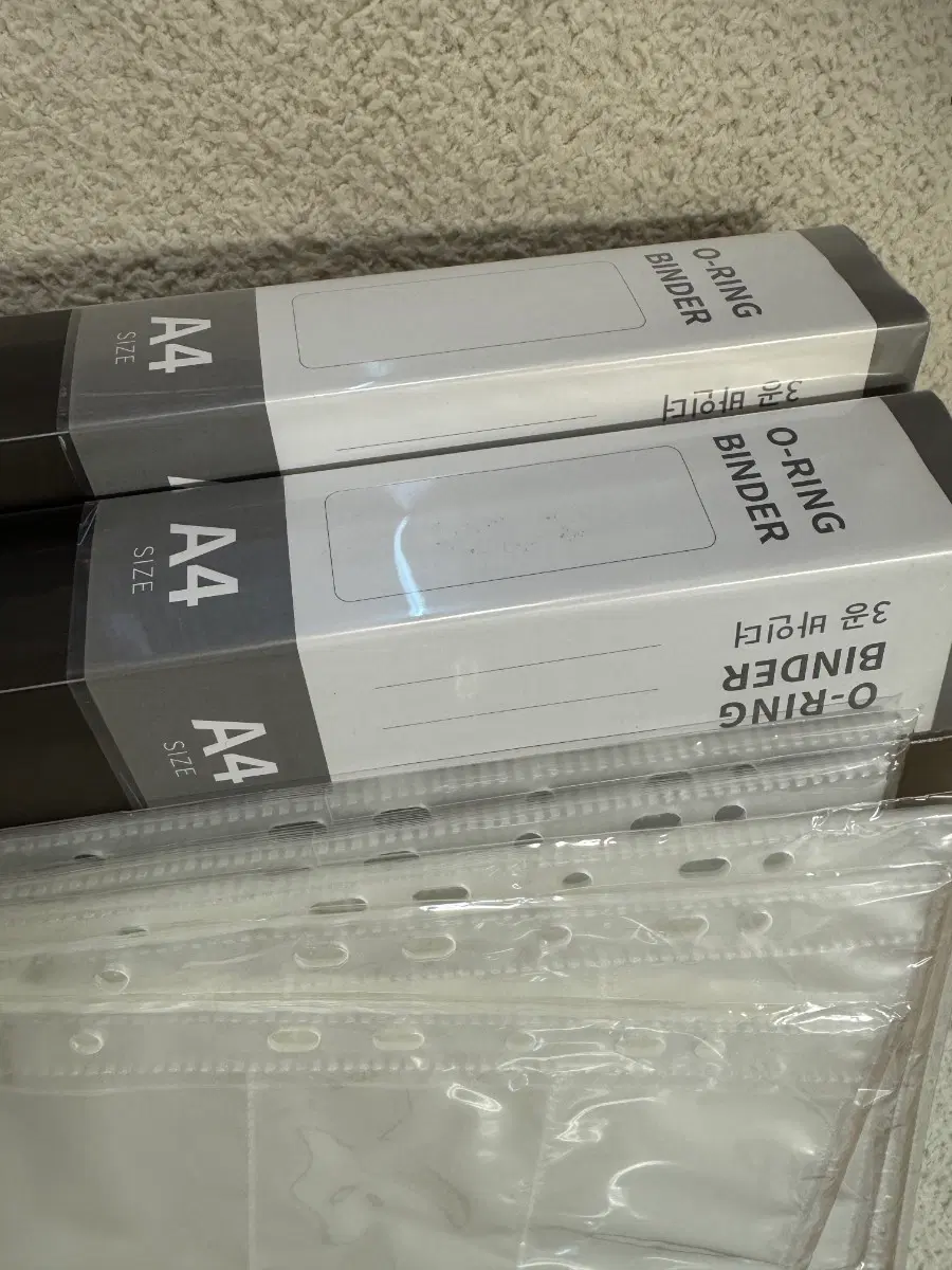 A4 3공 바인더 속지들(포카 엽서 티켓등다양) 일괄 250장쯤됨 (원가 45000원쯤)