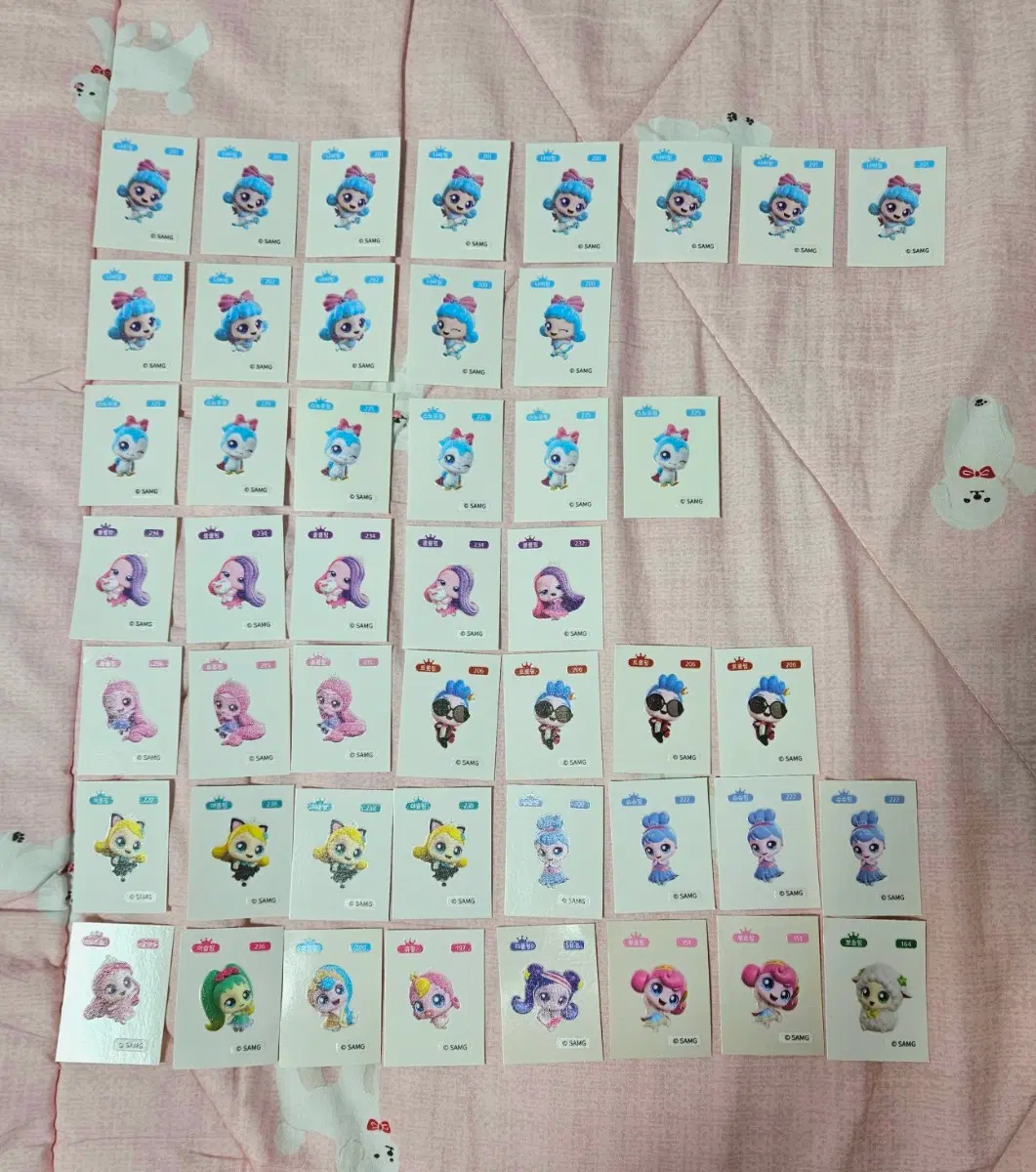 티니핑 띠부씰 장당 1천원