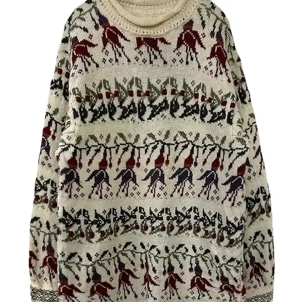 [XL] BEBHINN MARTEN 80~90s 울100% 라운드니트