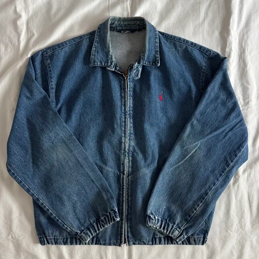 [L] 90s USA 폴로 랄프로렌 데님 해링턴 자켓