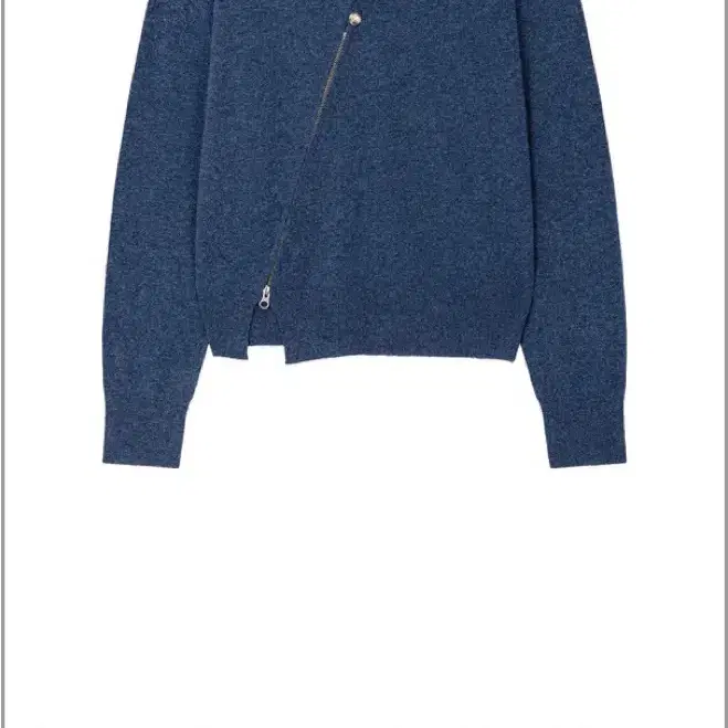 [3] Waviness Twisted Button Zip-Up Knit