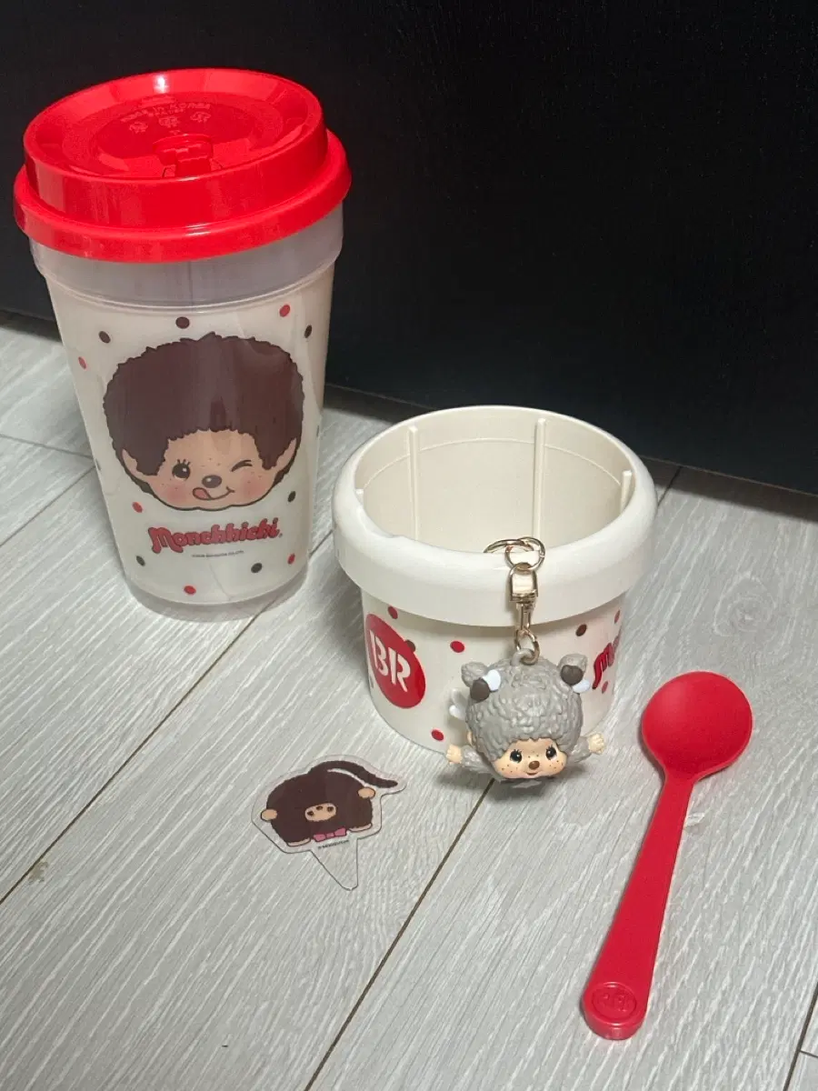 (일괄)베스킨라빈스 몬치치 키링 베라 몬치치 그레이 회색