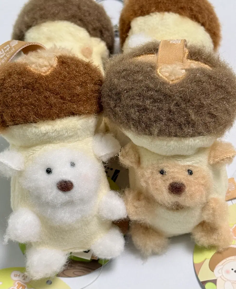 버섯 꼬순내친구들 율무 찹쌀 8cm 인형키링