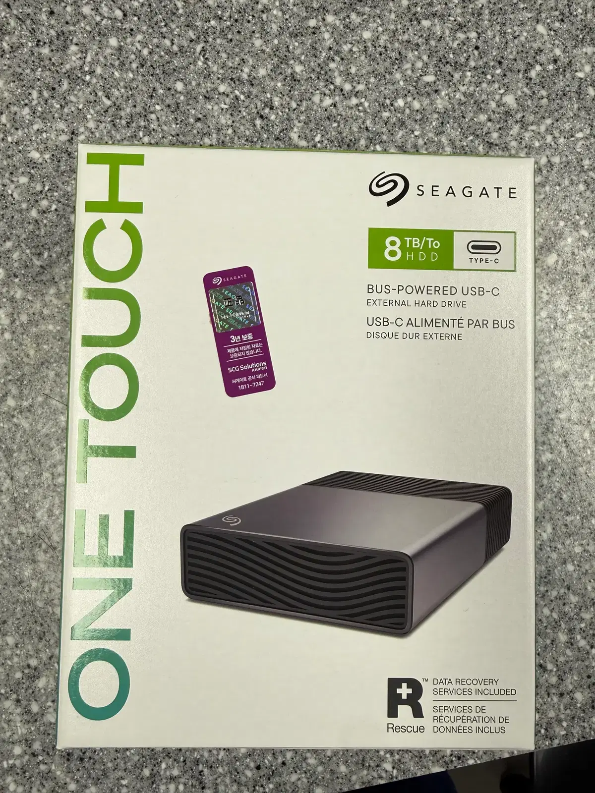 씨게이트 one touch desktop bus power 데이터복구 외장하드 STNB8000400